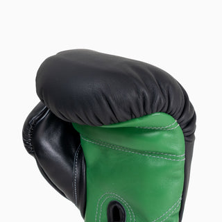 Guantoni Di Nardo con velcro 14 Oz Nero-verde-Combat Arena