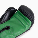 Guantoni Di Nardo con velcro 14 Oz Nero-verde-Combat Arena