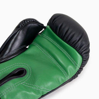 Guantoni Di Nardo con velcro 14 Oz Nero-verde-Combat Arena