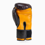 Guantoni Di Nardo con velcro 16 Oz Borgogna-giallo
