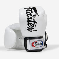 Guantoni Muay Thai Fairtex BGV19 Deluxe Bianco-Combat Arena