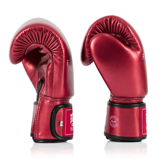 Guantoni Muay Thai Fairtex Metallic BGV22 Rosso