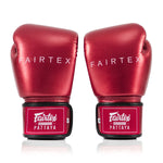 Guantoni Muay Thai Fairtex Metallic BGV22 Rosso