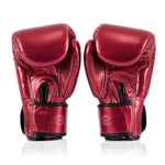 Guantoni Muay Thai Fairtex Metallic BGV22 Rosso