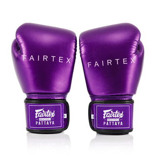 Guantoni Muay Thai Fairtex Metallic BGV22 Viola