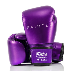 Guantoni Muay Thai Fairtex Metallic BGV22 Viola