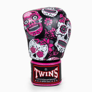Guantoni Muay Thai Twins Special FBGVL 3 Skull Rosa