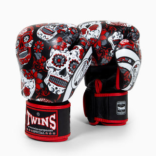 Guantoni Muay Thai Twins Special FBGVL 3 Skull Rosso