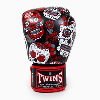 Guantoni Muay Thai Twins Special FBGVL 3 Skull Rosso