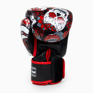 Guantoni Muay Thai Twins Special FBGVL 3 Skull Rosso