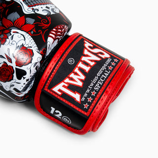 Guantoni Muay Thai Twins Special FBGVL 3 Skull Rosso