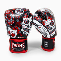 Guantoni Muay Thai Twins Special FBGVL 3 Skull Rosso