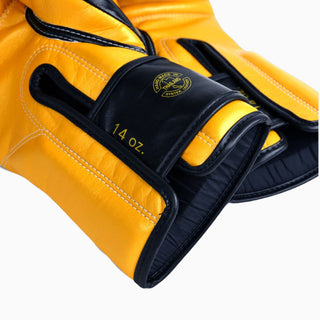 Guantoni Muay Thai Fairtex Super Sparring BGV18 Nero-oro