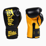Guantoni Muay Thai Fairtex Super Sparring BGV18 Nero-oro
