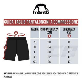 Pantaloncini a compressione Manto Diablo