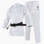 Karategi Adidas Kumite Adilight Primegreen WKF Strisce Blu