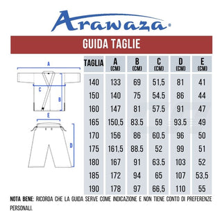 Karategi Arawaza Kumite Deluxe Evo WKF ricamo bianco