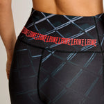 Leggings donna Leone MMA Cage AB978 Grigio scuro-Combat Arena