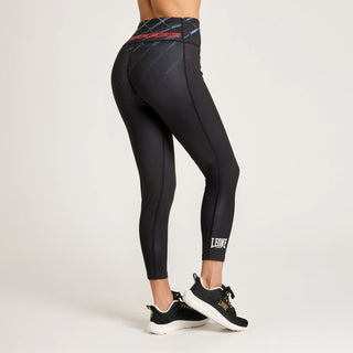 Leggings donna Leone MMA Cage AB978 Grigio scuro-Combat Arena