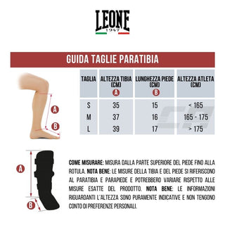 Paratibia Leone DNA PT177 con parapiedi