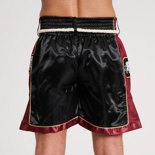 Pantaloncini MMA Leone Bare Knuckle AB997 Nero-rosso-Combat Arena