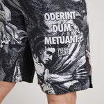 Pantaloncini MMA Leone IUTER Barbed Wire AB04IU Nero-Combat Arena