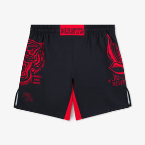 Pantaloncini MMA Manto Miko Nero-Combat Arena