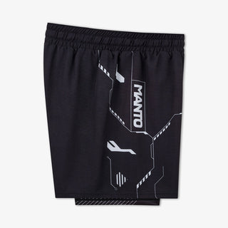 Pantaloncini MMA Manto Shield Nero-Combat Arena