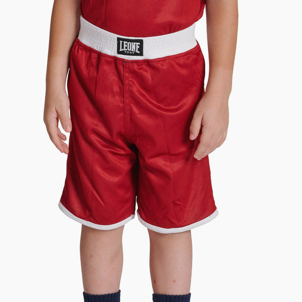 Short De Boxe Mixte LEONE 1947 - Noir Et Or - Matière Polyester - Modèle ABJ09