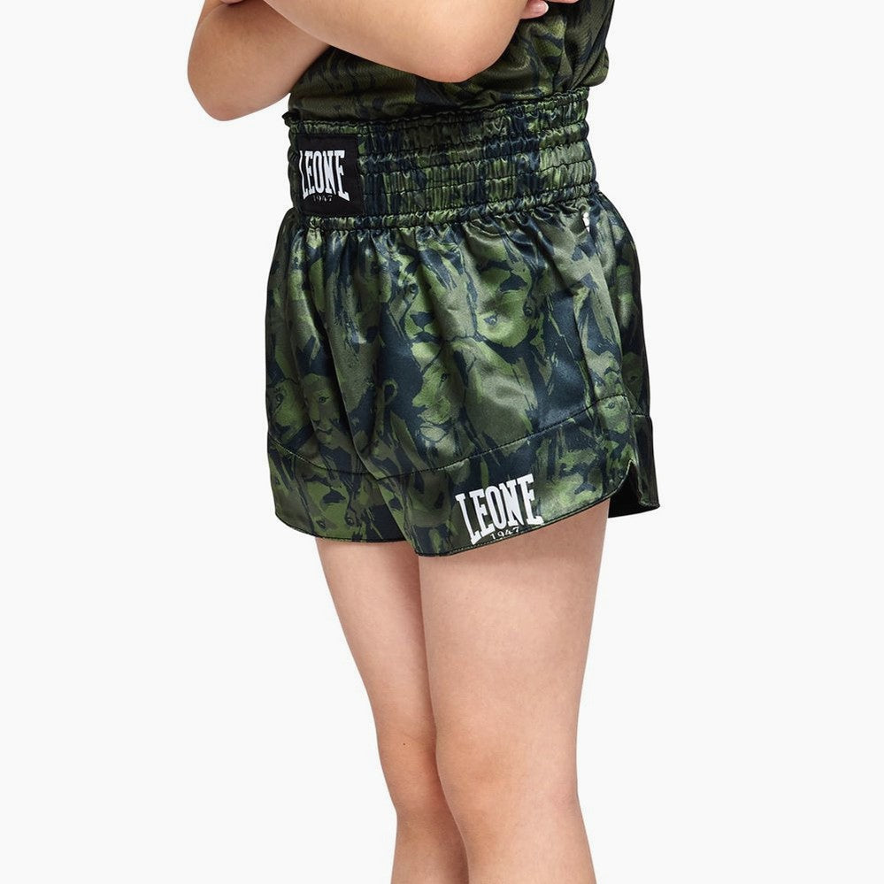 Pantaloncini bambino kick-thai Leone Leo Camo ABJ06