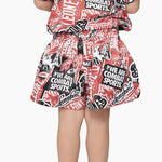 Pantaloncini bambino kick-thai Leone Patch ABJ08