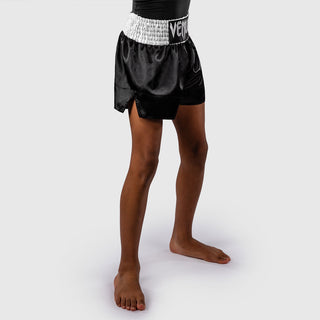 Pantaloncini bambino kick-thai Venum Classic Nero-bianco-Combat Arena