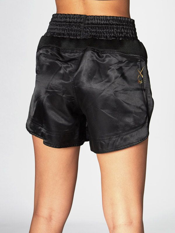 Pantaloncini Kick-thai Donna Leone 1947 - Nero Con Spacchi Laterali - Foto 2