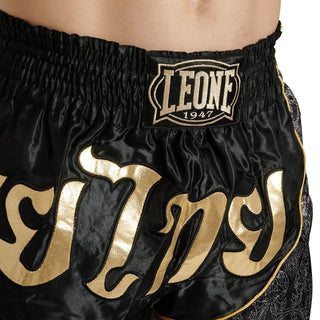 Pantaloncini kick-thai Leone Elite AB879 Nero-Combat Arena