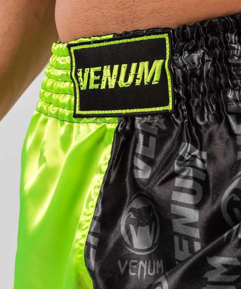 Pantaloncini kick-thai Venum Logos Nero-Giallo
