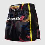Pantaloncini kick-thai Venum Tekken 8 Yoshimitsu Nero-arancione-Combat Arena