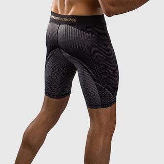 Pantaloncini a compressione Galactic 3.0 Nero-oro