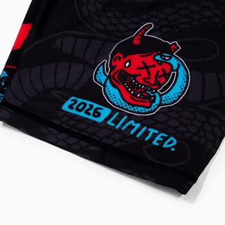 Pantaloncini a compressione Half Sumo Black Mamba Neon