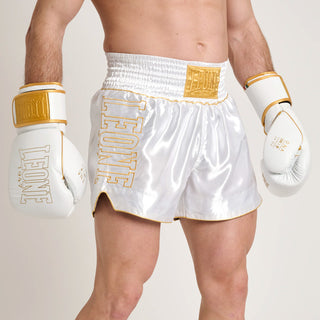 Pantaloncini kick-thai Leone DNA Premium AB969 Bianco
