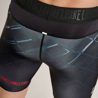 Pantaloni a compressione Leone MMA Cage AB972 Grigio scuro-Combat Arena