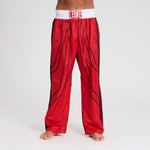 Pantaloni Kickboxing WAKO Leone AB992 Rosso