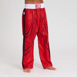 Pantaloni Kickboxing WAKO Leone AB992 Rosso