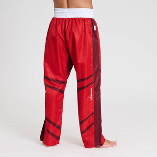 Pantaloni Kickboxing WAKO Leone AB992 Rosso
