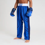 Pantaloni Kickboxing WAKO Leone AB992 Blu