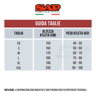 Pantaloni SAP WAKO Kickboxing Competition Nero