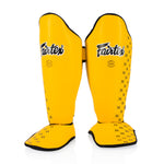 Paratibia Fairtex Competition SP5 con parapiedi Giallo