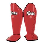Paratibia Fairtex Competition SP5 con parapiedi Rosso