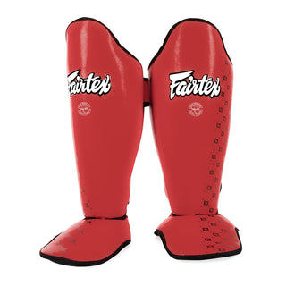 Paratibia Fairtex Competition SP5 con parapiedi Rosso