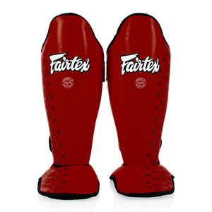 Paratibia Fairtex Competition SP5 con parapiedi Rosso