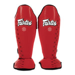 Paratibia Fairtex Competition SP5 con parapiedi Rosso